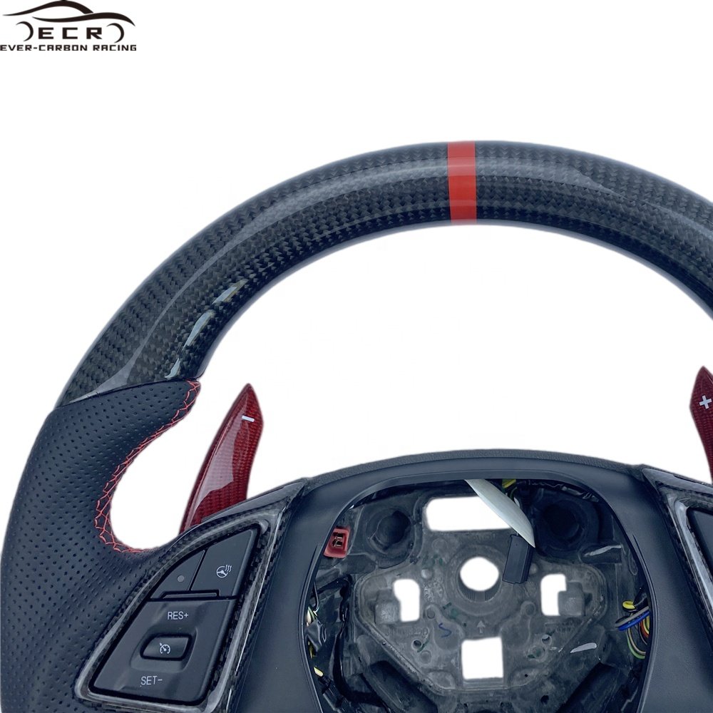 Ever-Carbon Racing ECR Hotsell Carbon Fiber Steering Wheel For Chevrolet Camaro 2016-2020 Steering Wheel