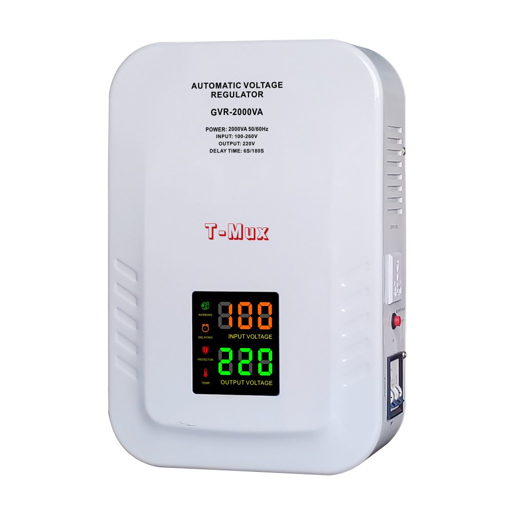 2000VA Single Phase Wall Mounted Ac Auto Stabilizer Voltage Regulator for Washing Machine