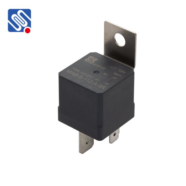 MEISHUO MAB-S-112-A-3R Automotive Relays 70A 12VDC Vehicle Car Relay with Metal Bracket