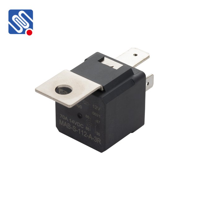 MEISHUO MAB-S-112-A-3R Automotive Relays 70A 12VDC Vehicle Car Relay with Metal Bracket