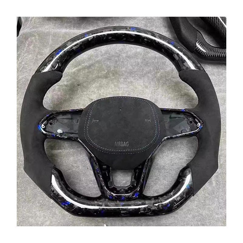 Deep 14Inch Racing Suede Leather Steering Wheel Car Rally Drift Steering Wheel Volantes For VW HONDA TOYOTA BMW