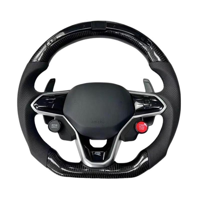 Deep 14Inch Racing Suede Leather Steering Wheel Car Rally Drift Steering Wheel Volantes For VW HONDA TOYOTA BMW
