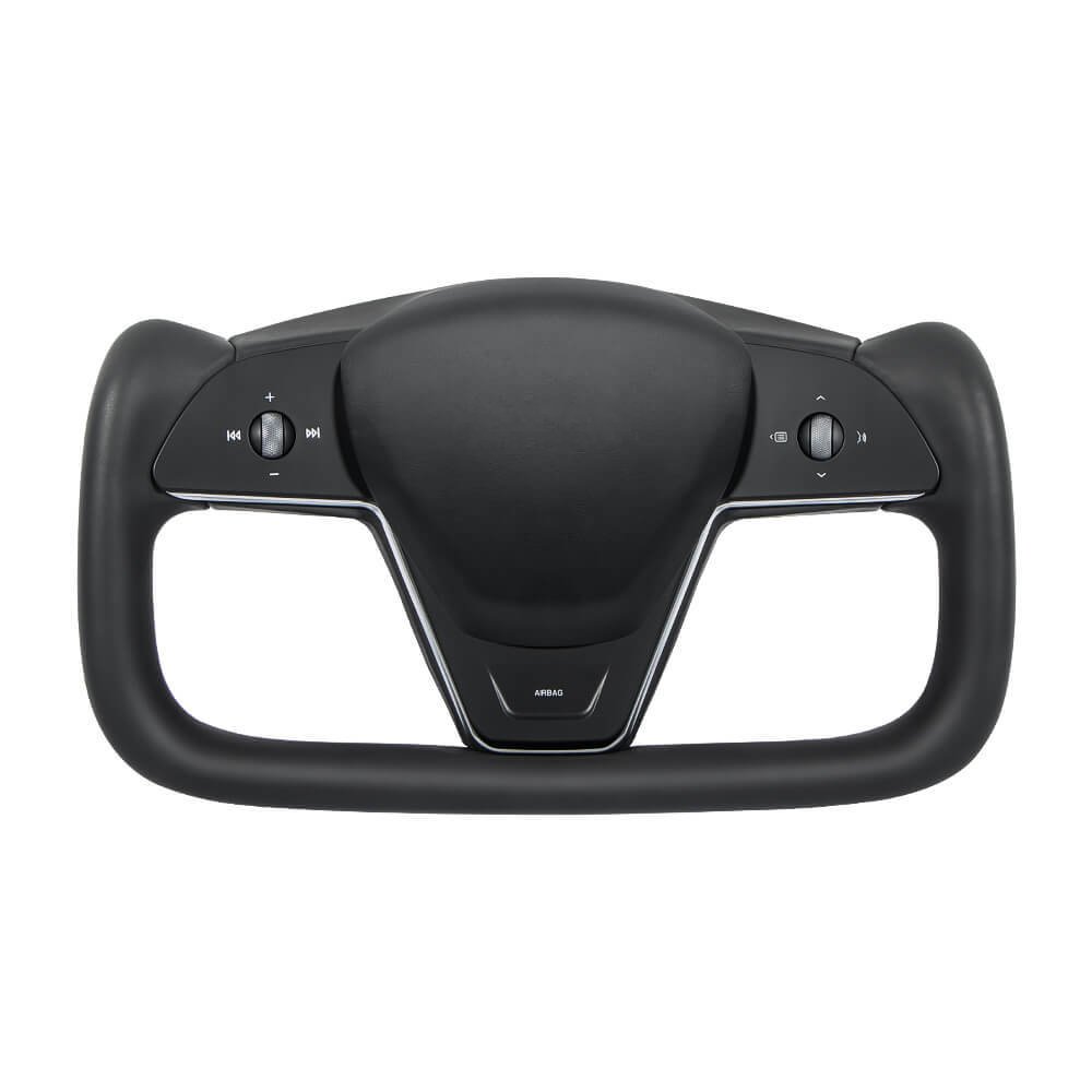 Customized Alcantara Leather Integrated Yoke Steering Wheel Car Accessories For Tesla Model S X 2012-20 Leather Steering Wheel
