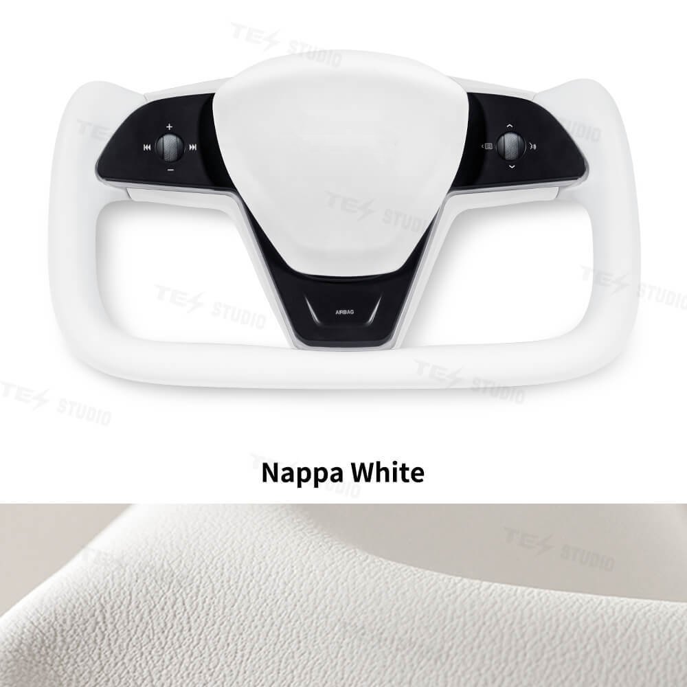 Customized Alcantara Leather Integrated Yoke Steering Wheel Car Accessories For Tesla Model S X 2012-20 Leather Steering Wheel