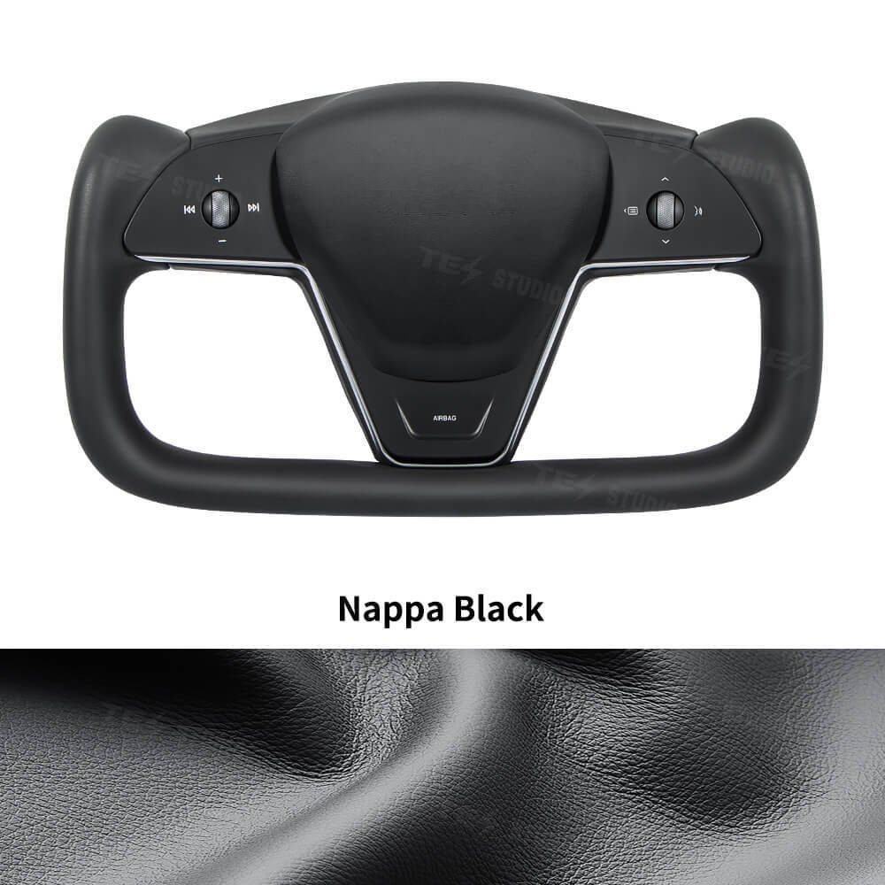 Customized Alcantara Leather Integrated Yoke Steering Wheel Car Accessories For Tesla Model S X 2012-20 Leather Steering Wheel