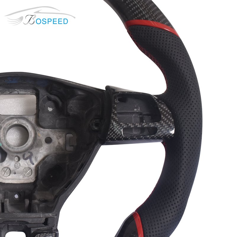 Factory Carbon fiber car steering wheel for VW CC with perforate leather