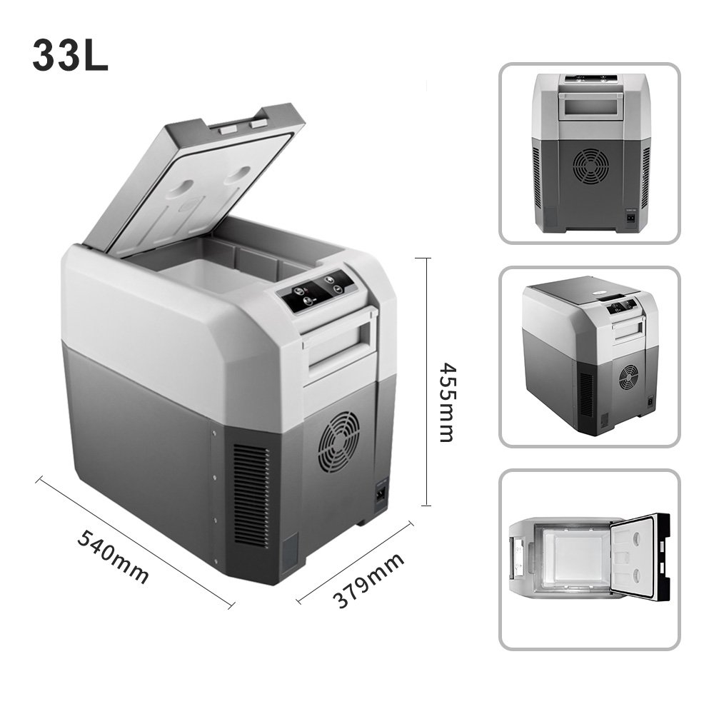 DC-35T 33L Car Refrigerator Dc 12v 24v Multifunctional Refrigerator Sturdy Outdoor Camping