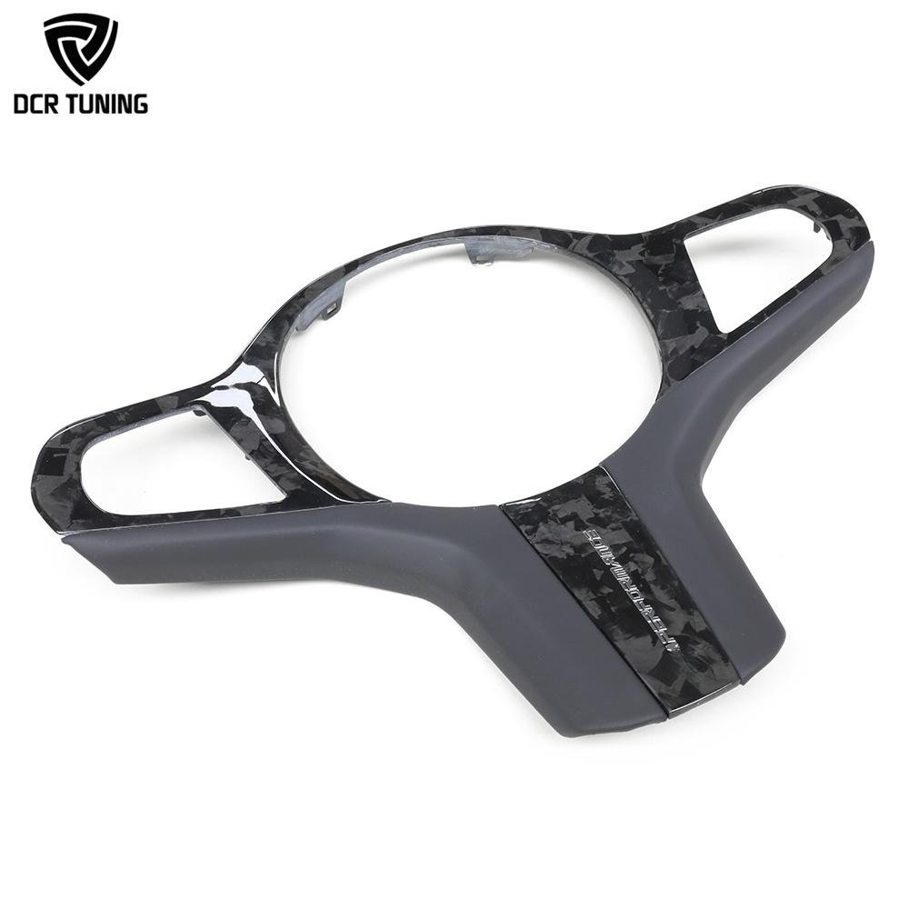 Dry Carbon Fiber Steering Wheel Trim G30 G14 G15 G16 G29 Z4 X3 G01 X4 G02 G32 2020-22 Interior Steering Middle Cover Car Upgrade