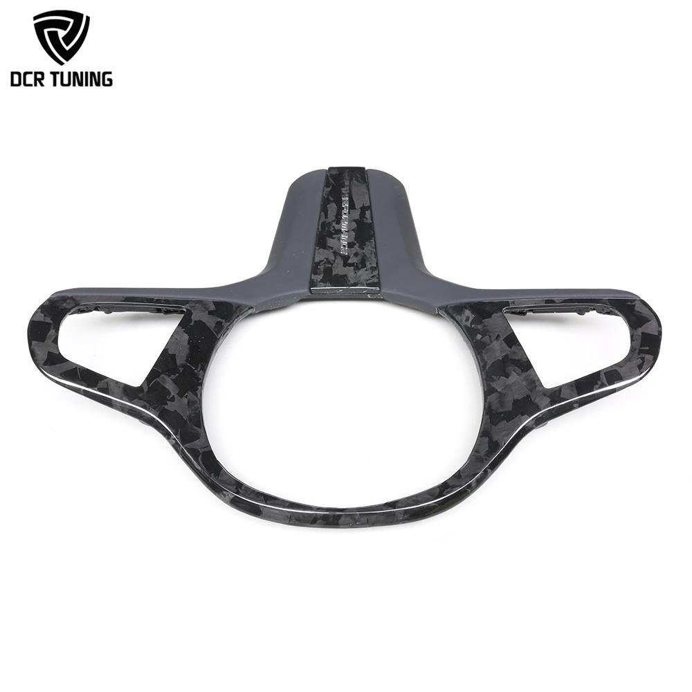 Dry Carbon Fiber Steering Wheel Trim G30 G14 G15 G16 G29 Z4 X3 G01 X4 G02 G32 2020-22 Interior Steering Middle Cover Car Upgrade