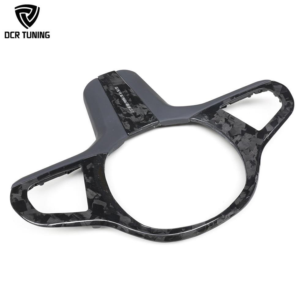 Dry Carbon Fiber Steering Wheel Trim G30 G14 G15 G16 G29 Z4 X3 G01 X4 G02 G32 2020-22 Interior Steering Middle Cover Car Upgrade