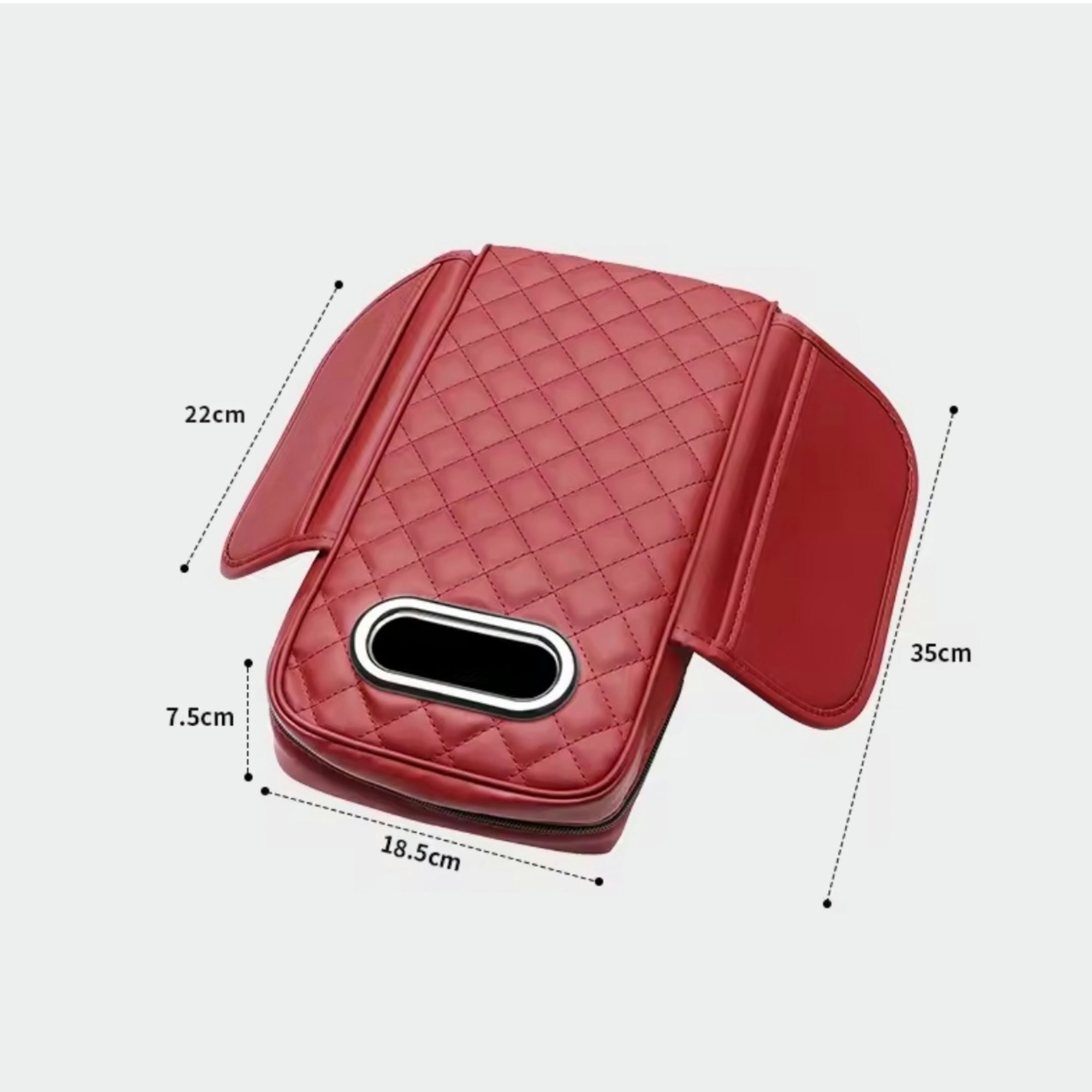 Multifunctional Thicken Car Armrest Storage Box Height Pad Universal Leather Memory Foam Auto Center Armrest Protective Cushion