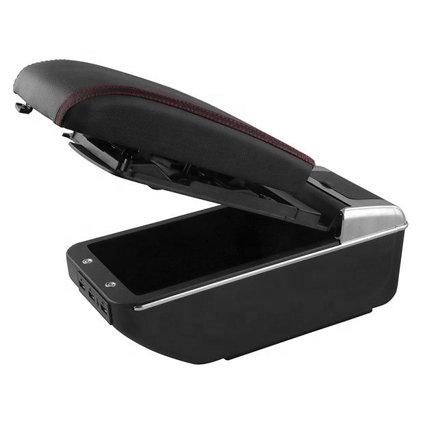Universal Rotatable Top Car Center Armrest Arm Rest Console Storage Box Case New