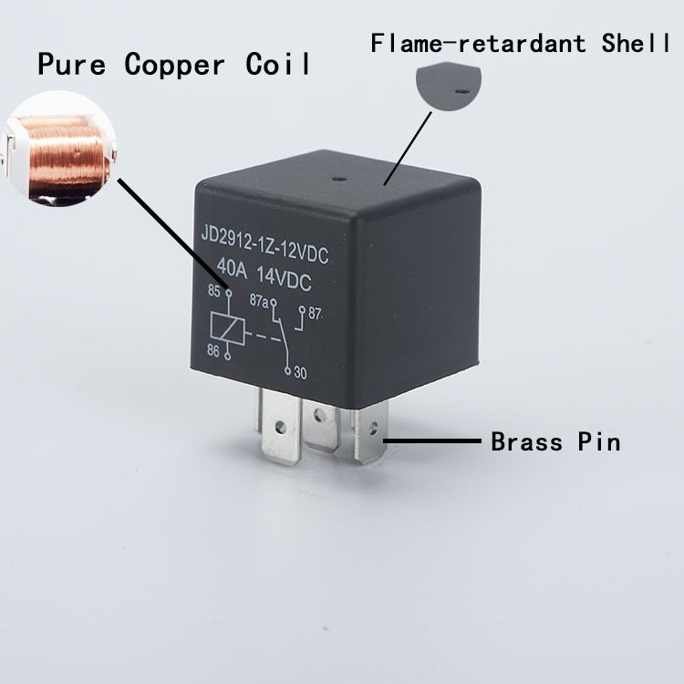 JD2912 12V 40A Auto Relay DC Relay Automobile Relay 5 Pin for Car