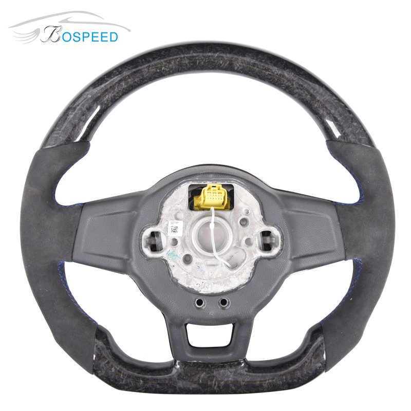 Forged Carbon Fiber LED Car Steering Wheel for VW Golf GTI