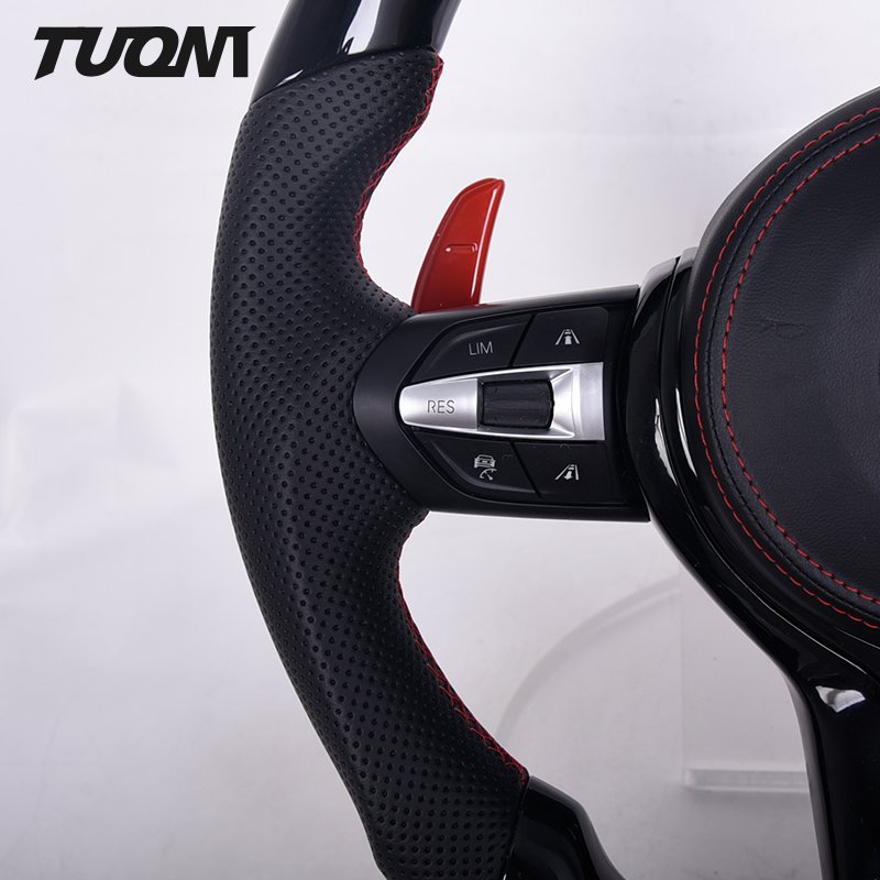 For Bmw M2-M3-M4-M5-M6-f10-f82-f30-f32 Customized Leather Carbon Fiber Steering Wheel