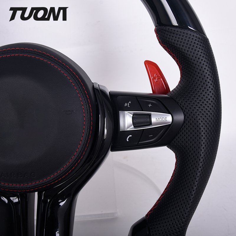 For Bmw M2-M3-M4-M5-M6-f10-f82-f30-f32 Customized Leather Carbon Fiber Steering Wheel