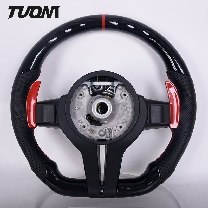 For Bmw M2-M3-M4-M5-M6-f10-f82-f30-f32 Customized Leather Carbon Fiber Steering Wheel
