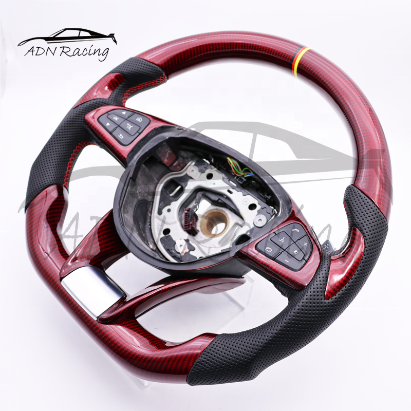Customized Carbon Fiber Steering Wheel For Mercedes-Benz AMG W205 C63 E63 GT63 GTS63 GTC63 A45 2014-2017