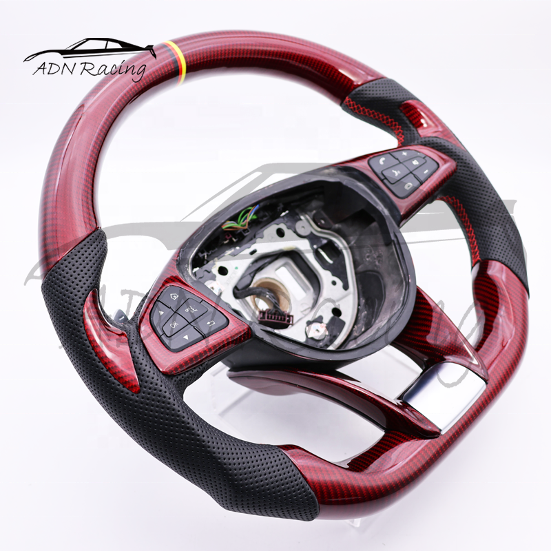 Customized Carbon Fiber Steering Wheel For Mercedes-Benz AMG W205 C63 E63 GT63 GTS63 GTC63 A45 2014-2017