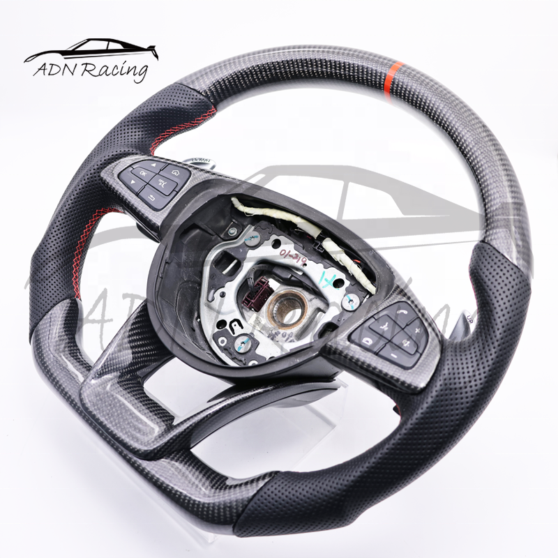 Customized Carbon Fiber Steering Wheel For Mercedes-Benz AMG W205 C63 E63 GT63 GTS63 GTC63 A45 2014-2017