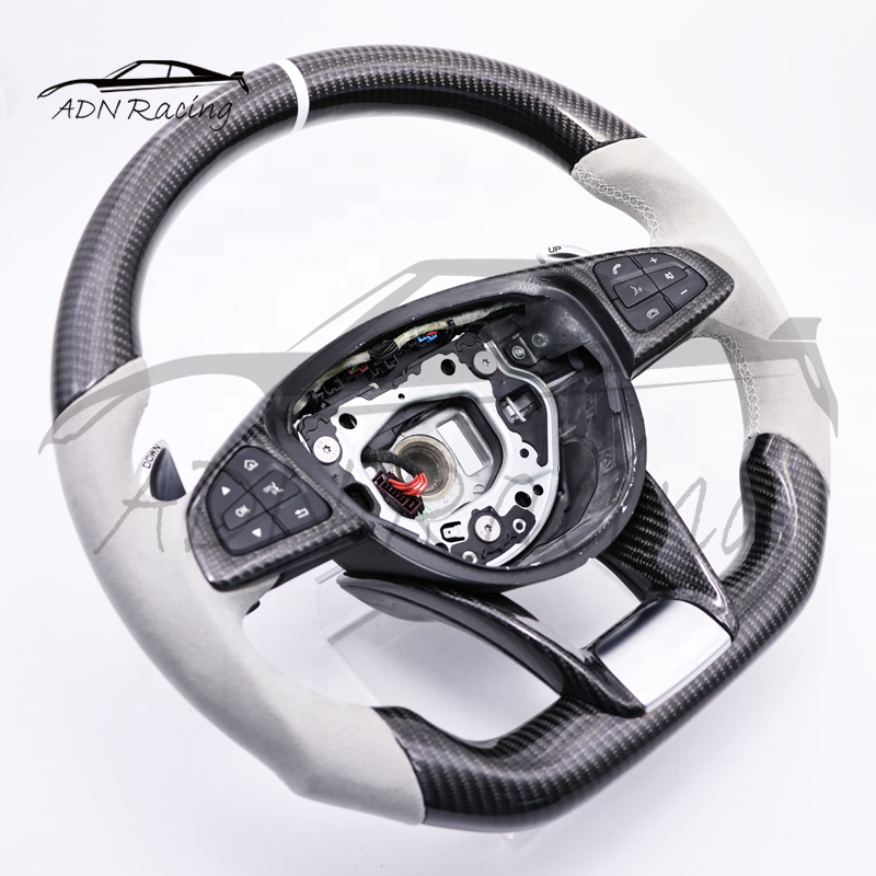 Customized Carbon Fiber Steering Wheel For Mercedes-Benz AMG W205 C63 E63 GT63 GTS63 GTC63 A45 2014-2017