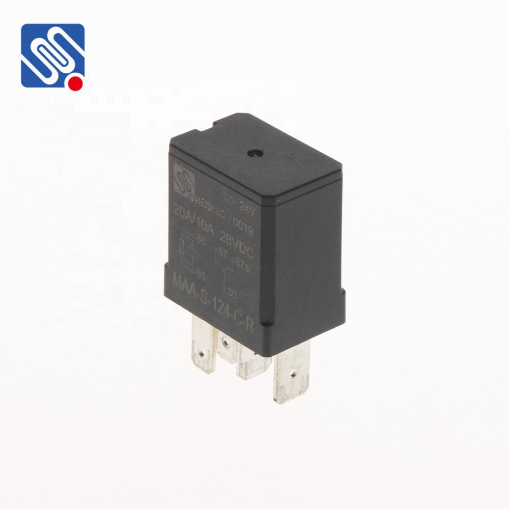 Meishuo MAA-S-124-C-R Relay Micro Automotive Relay Universal Auto 35a 24vdc 5pin Car Relay
