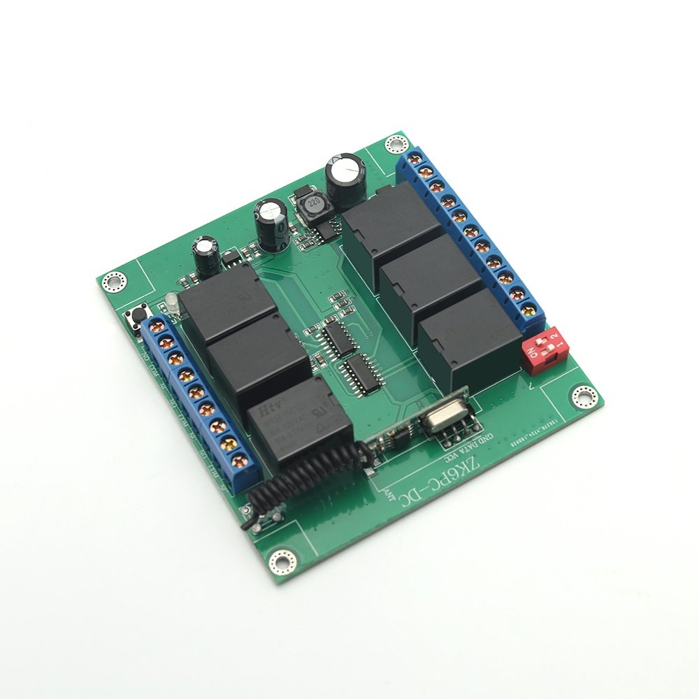 DC 11-40V Wide Voltage RF Wireless Controller Switch RF 433MHz Receiver Crcuit Board Control Auto Equipment