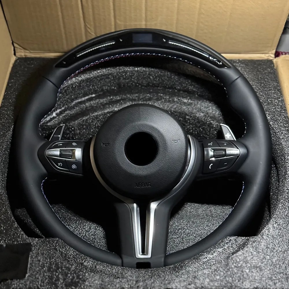 M Sport Volant Lenkrad With LED Display Leather Steering Wheel for BMW M3 F80 M4 F82 M5 F90 F10 F32 F30 E60 E90 E91 E92 Z4 E89