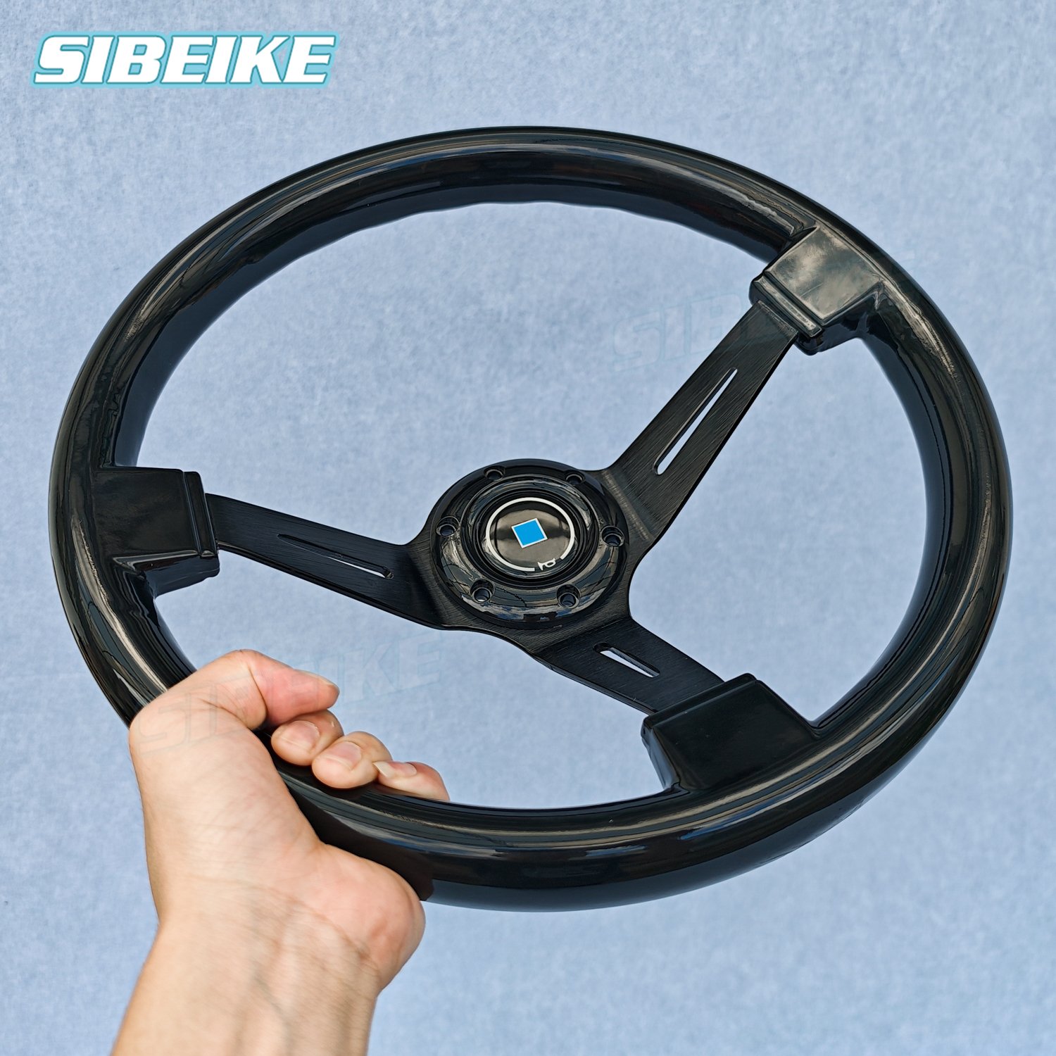 14inch 350mm Car Racing Sports Steering Wheel Deep Dish Black ABS Sim Game Steering Wheel Car Accessories