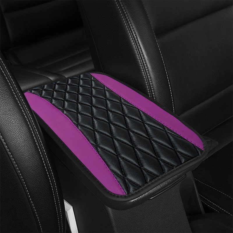 RTS Universal PU Leather Car Central Armrest Soft Cushion Cover Protection with Interior Storage Box