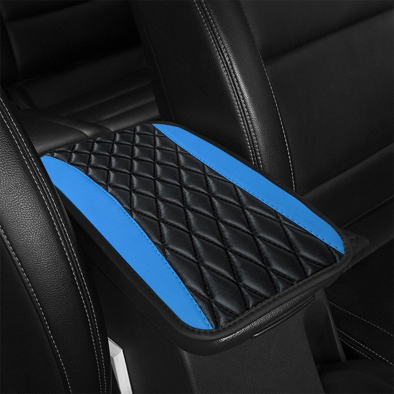 RTS Universal PU Leather Car Central Armrest Soft Cushion Cover Protection with Interior Storage Box
