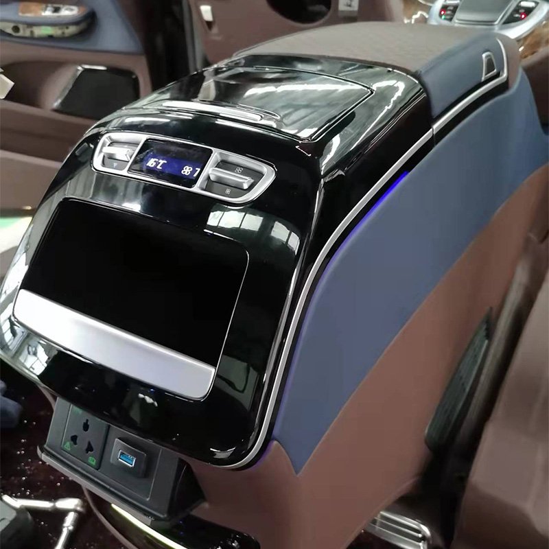 Hot Sale Armrest Console Large Storage Armrest Box with and Without Fridge for Vclass W447 VITO V250 v Class