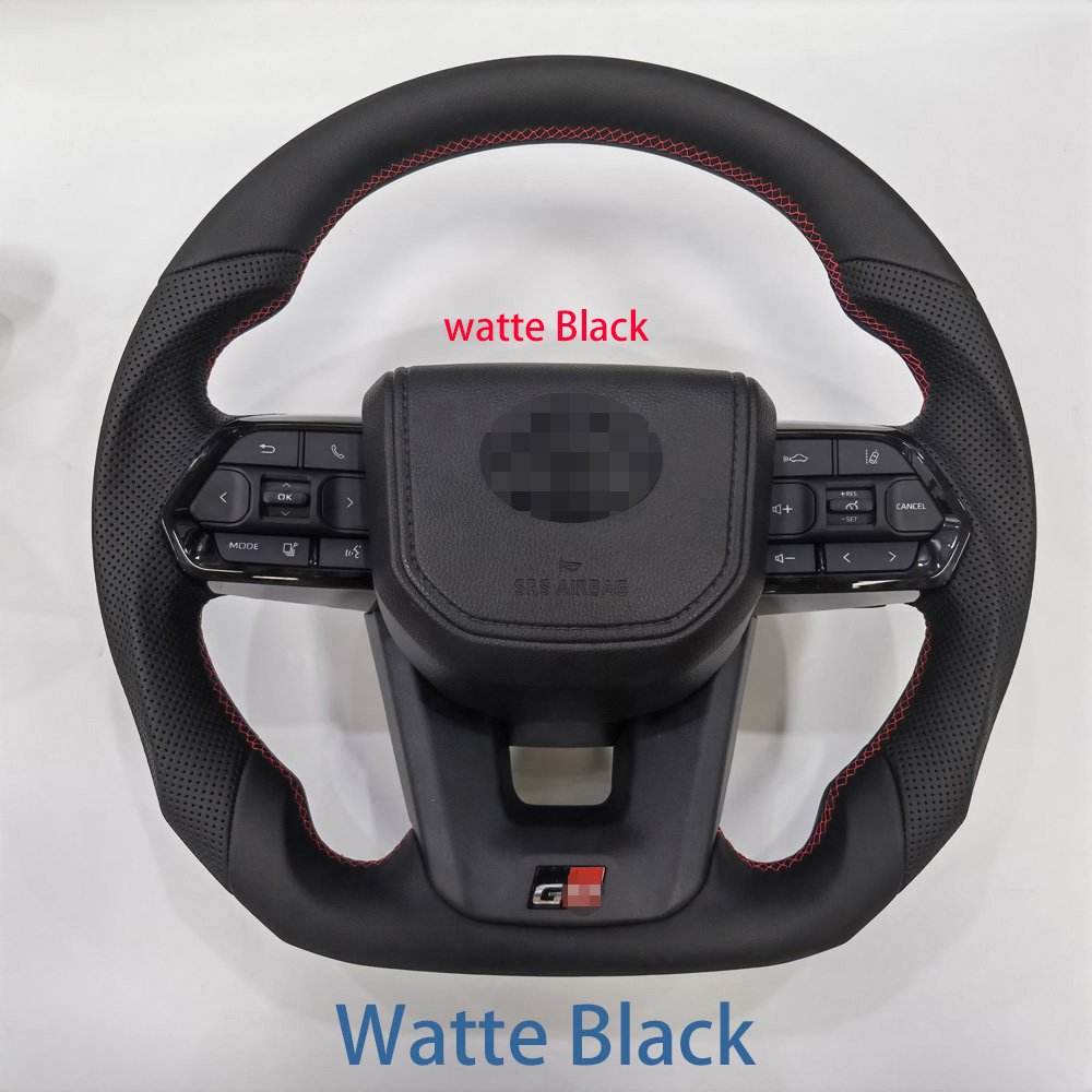 Upgrade LC300 Custom style steering wheel Style Steering wheel For Toyota LAND CRUISER LC79 LC76 Full leather Steering wheel