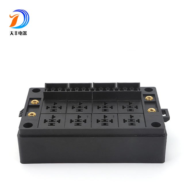 ATC/ATO 12V Relay Fuse Box Universal Fuse Relay Box Marine Use Fuse and Relay Box With Metallic Pins for Car Truck