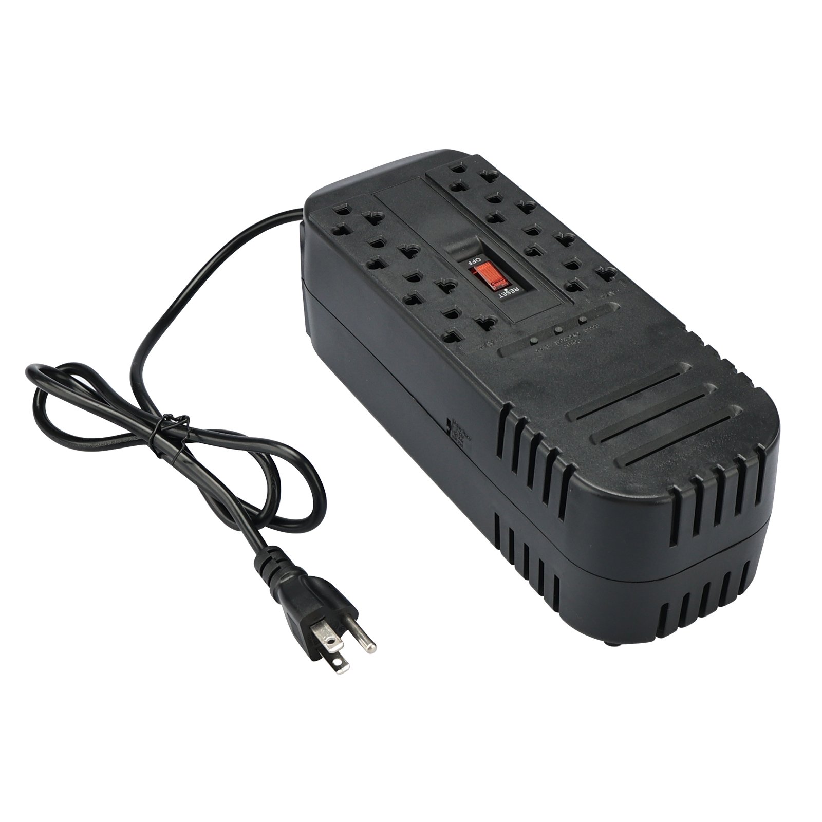 Wholesale Relay Voltage Regulator AVR Power Stabilizer US 8 Outlets 300/500/600W Surge Protector Auto Voltage Stabilizer