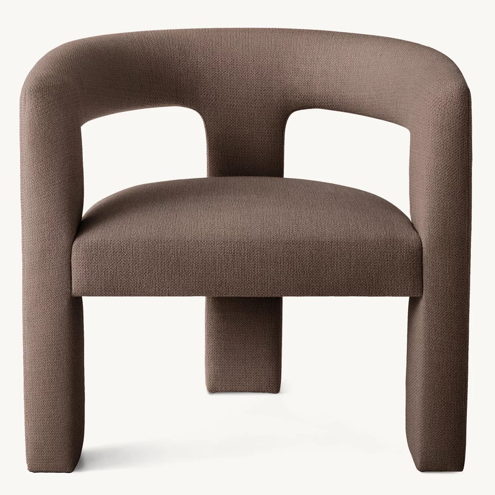 Living Space Fabric Single Coffee Chair Dining Room Armrest Chair Kitchen Upholstery Sofa Chair Factory Custom Furniture