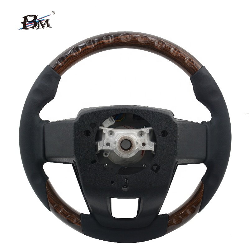 Upgrade For Toyota Land cruiser lc70 pick up 2022 2023-UP Wooden Leather Steering Wheels Assembly Interior Accessories For Cars