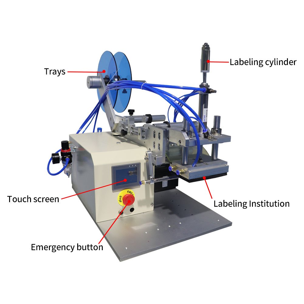Orshang New Semi-Automatic Flat Box Soap Packaging Card Carton Square Bottle Sticker Labeling Machine
