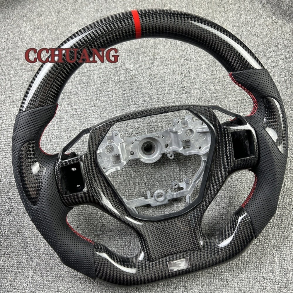 Factory custom auto interior accessories for 2010-2022 Lexus ct200h is ES RX leather carbon fiber steering wheel