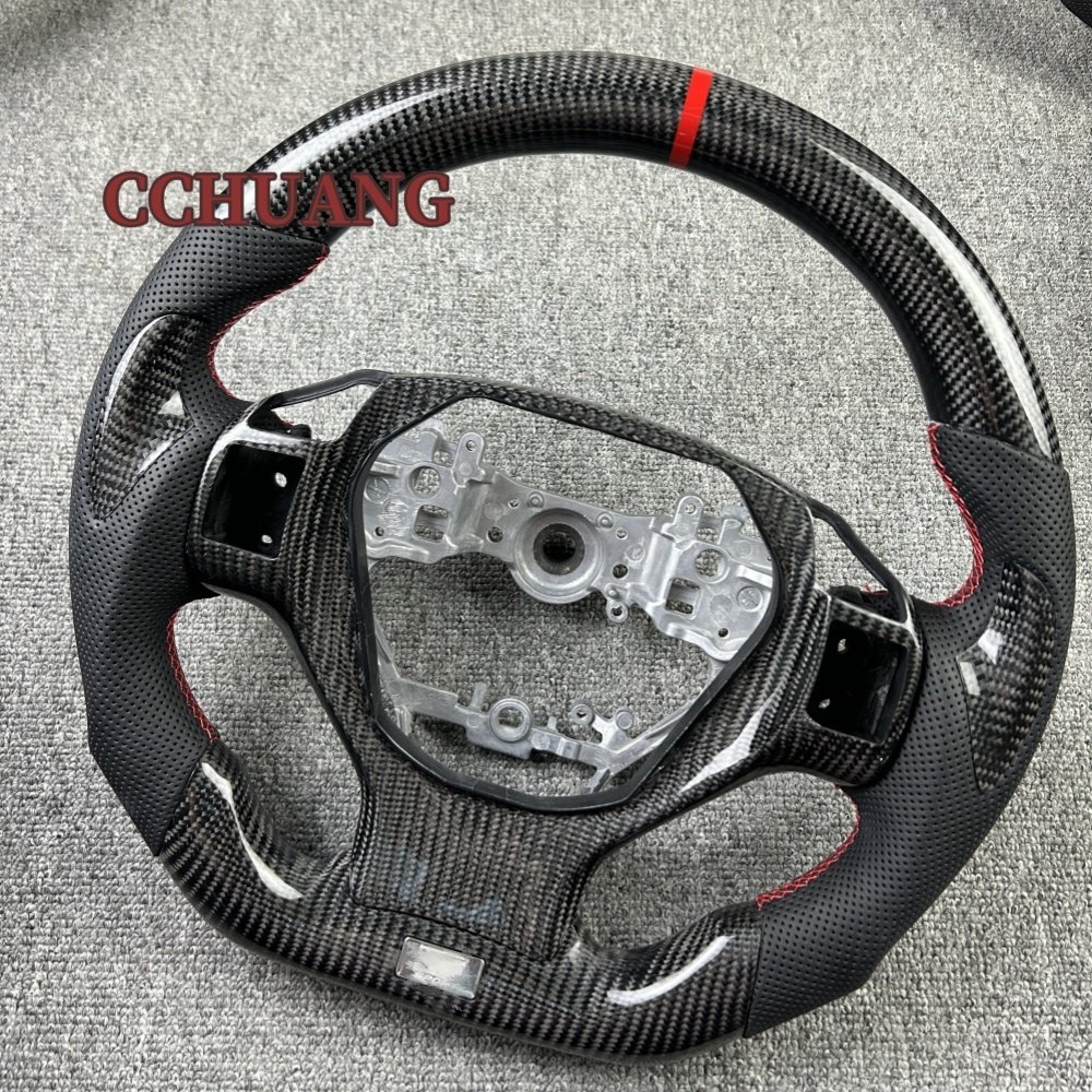 Factory custom auto interior accessories for 2010-2022 Lexus ct200h is ES RX leather carbon fiber steering wheel