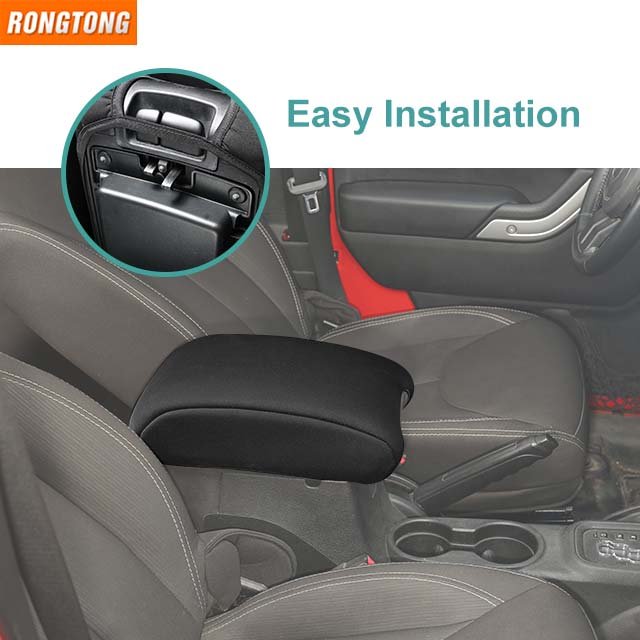 Hot Sales Cotton Car Armrests Pads Car Armrest Console Box Armrest Pad Cover Cushion for Jeep Wrangler JK 2011-2017