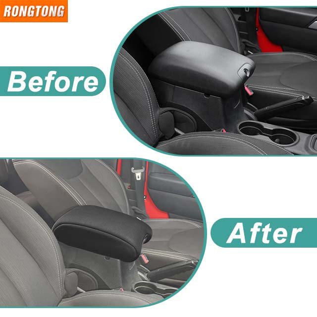 Hot Sales Cotton Car Armrests Pads Car Armrest Console Box Armrest Pad Cover Cushion for Jeep Wrangler JK 2011-2017