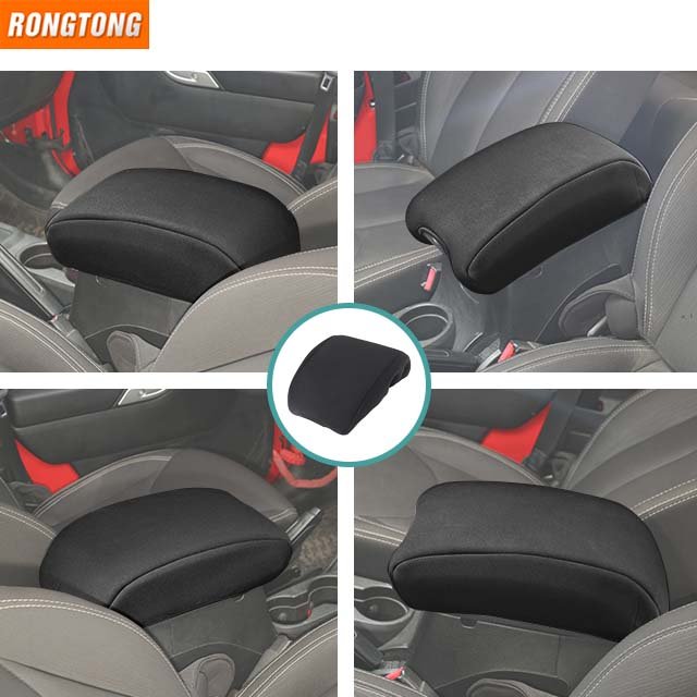 Hot Sales Cotton Car Armrests Pads Car Armrest Console Box Armrest Pad Cover Cushion for Jeep Wrangler JK 2011-2017