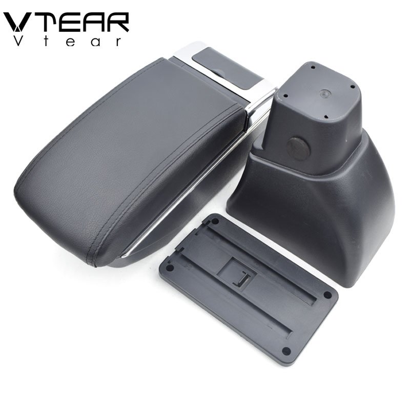Vtear for Scion Xb Armrest USB Charging Heighten Double Layer Storage Box Central Store Content Arm Rest Car Accessories 04-07
