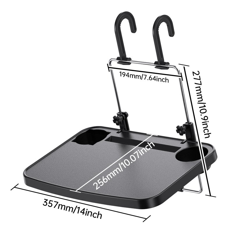 Foldable Car Seat Back Portable Tray plastic car back seat Universal organizer car folding tables for Amazon
