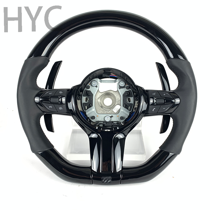 Customized Car Accessories for BMW F30 F10 F20 F31 F32 F33 F34 F35 F15 F07 X3 X4 X5 M3 Piano Black Steering Wheel
