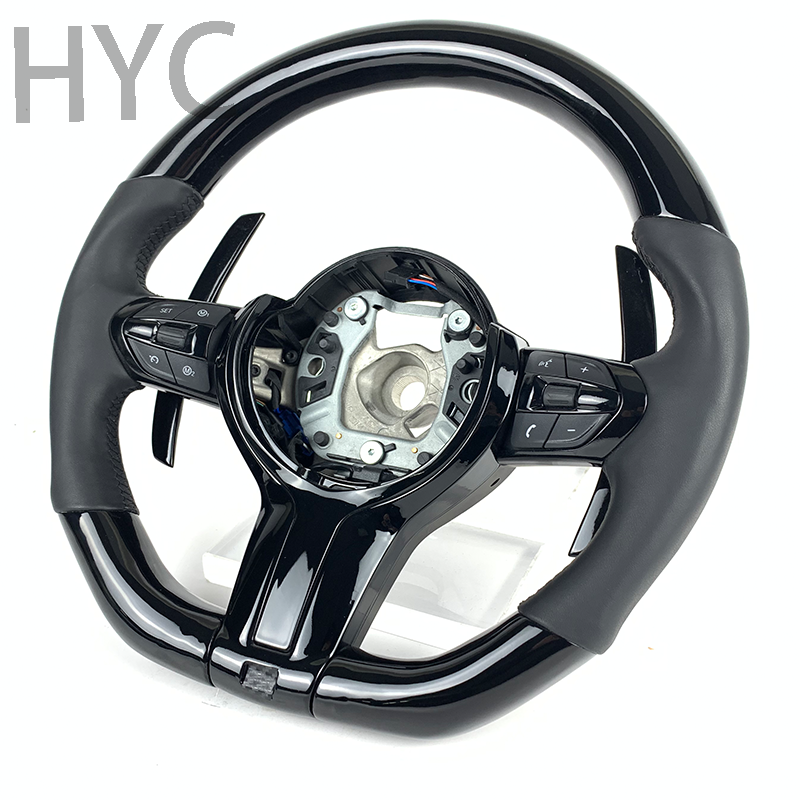 Customized Car Accessories for BMW F30 F10 F20 F31 F32 F33 F34 F35 F15 F07 X3 X4 X5 M3 Piano Black Steering Wheel