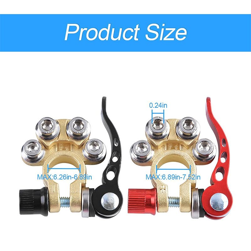 Wholesale Car Battery Terminal Connectors Battery Terminals Top Post 4 Way Auto Car Battery Terminals Clamps Connectors