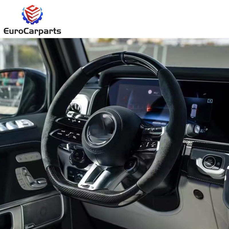 2019-2024Y G Class W463A OEM Steering wheel G63 G350 G500 Carbon fiber steering Wheel W464 Carbon Interior Parts Auto Systems