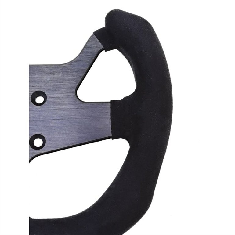 270mm Black Fiber Leather Classic Modified Car Steering Wheel Racing Simulator Steering Wheel